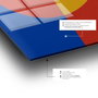 Wallity Cuadro Decorativo de Vidrio Templado Multicolor 70 x 100 cm